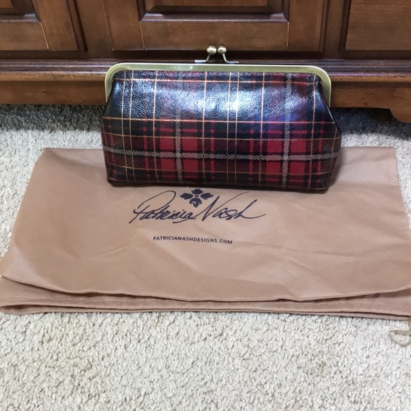 PATRICIA NASH 10th anniversary special plaid clutch
